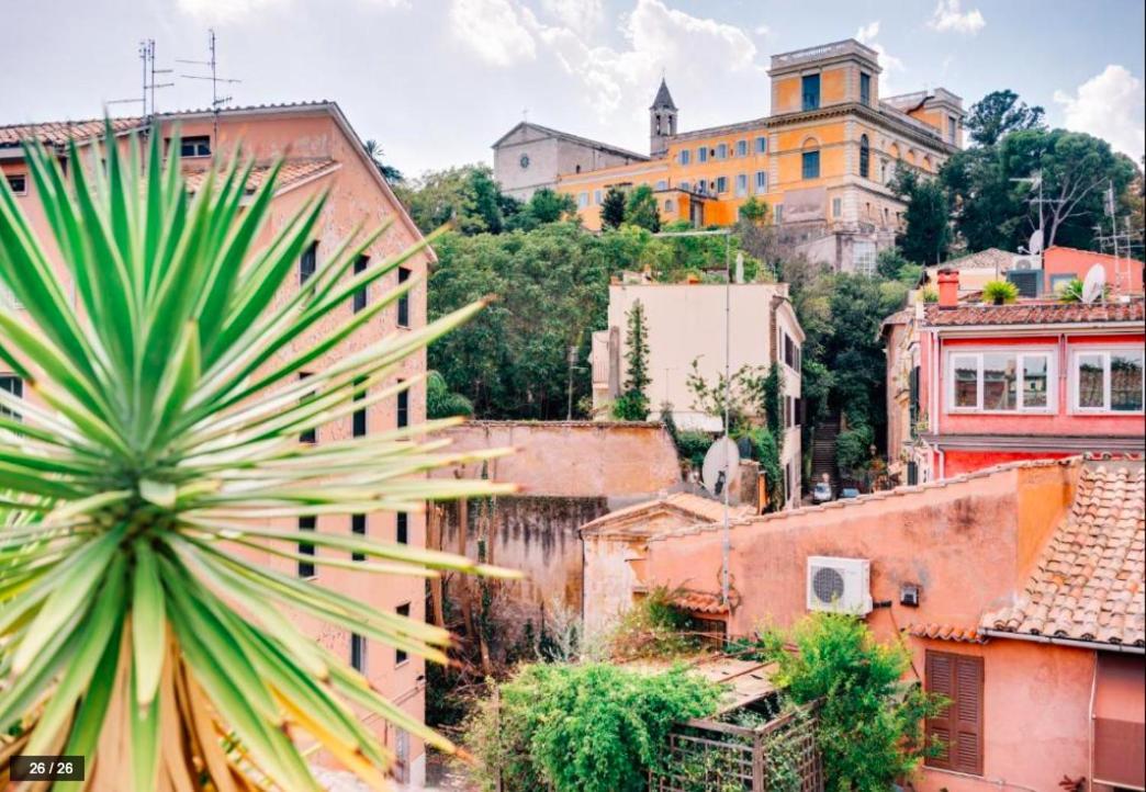 Luxury Art Apartment In Trastevere With Terrace Rzym Zewnętrze zdjęcie